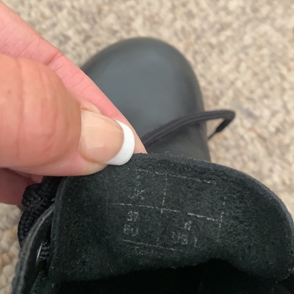 Dr Martens black leather platform lace up Oxford chunky heel shoes sz 6 - Picture 7 of 8